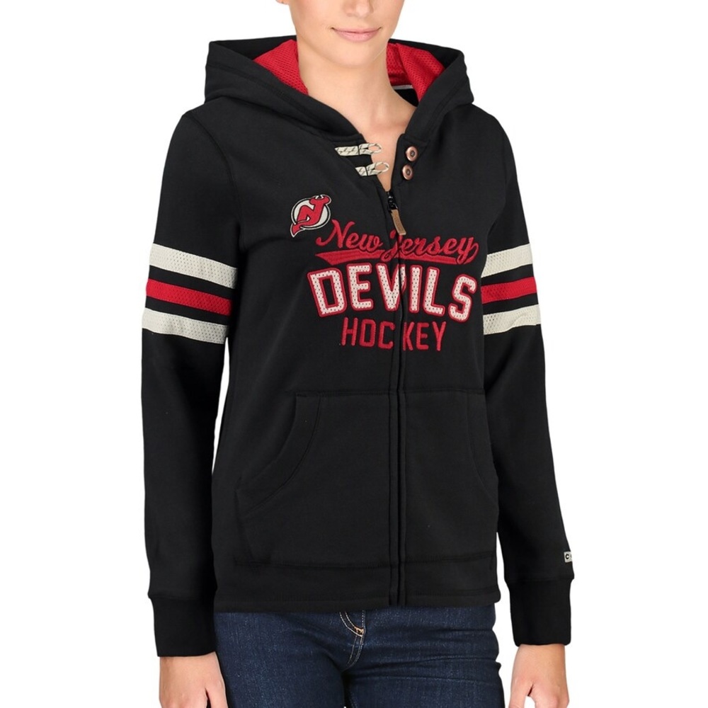 NJ Devils Zip Up Hoodie
